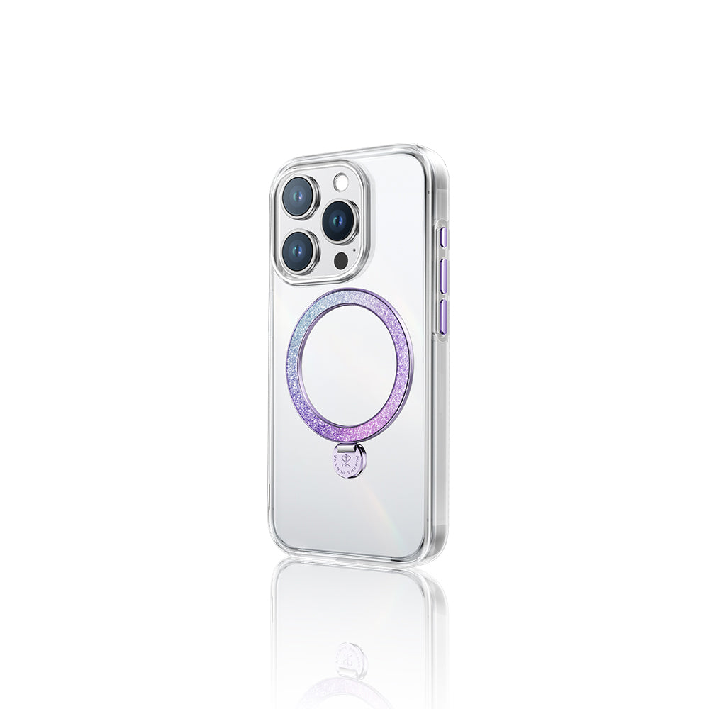 Apple iPhone 15 Pro Kılıf M-safe Şarj Özellikli Standlı Pynana Dancing Streamer Serisi Kapak