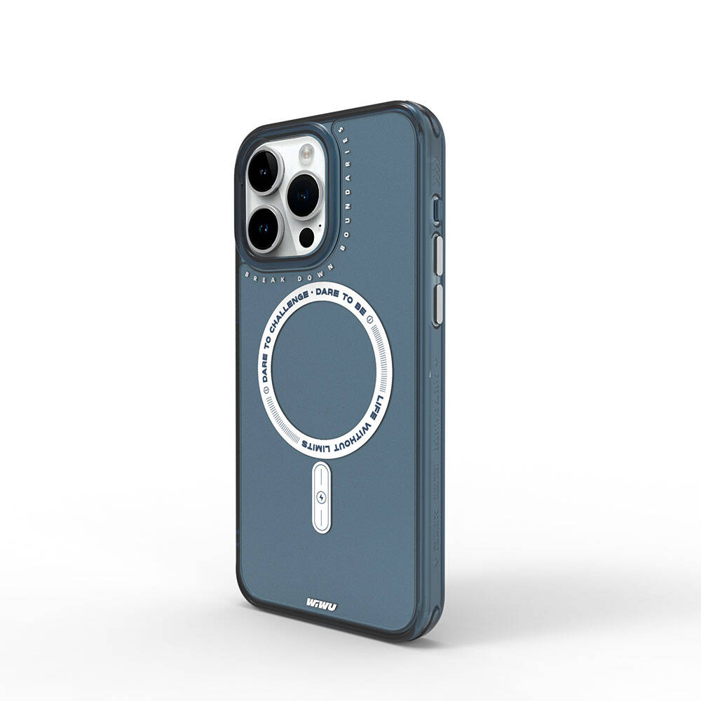 Apple iPhone 15 Pro Kılıf M-safe Şarj Özellikli Wiwu Basic Color J Serisi Kapak