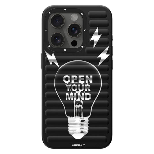Apple iPhone 15 Pro Kılıf M-safe Şarj Özellikli Youngkit Open Mind Serisi Kapak
