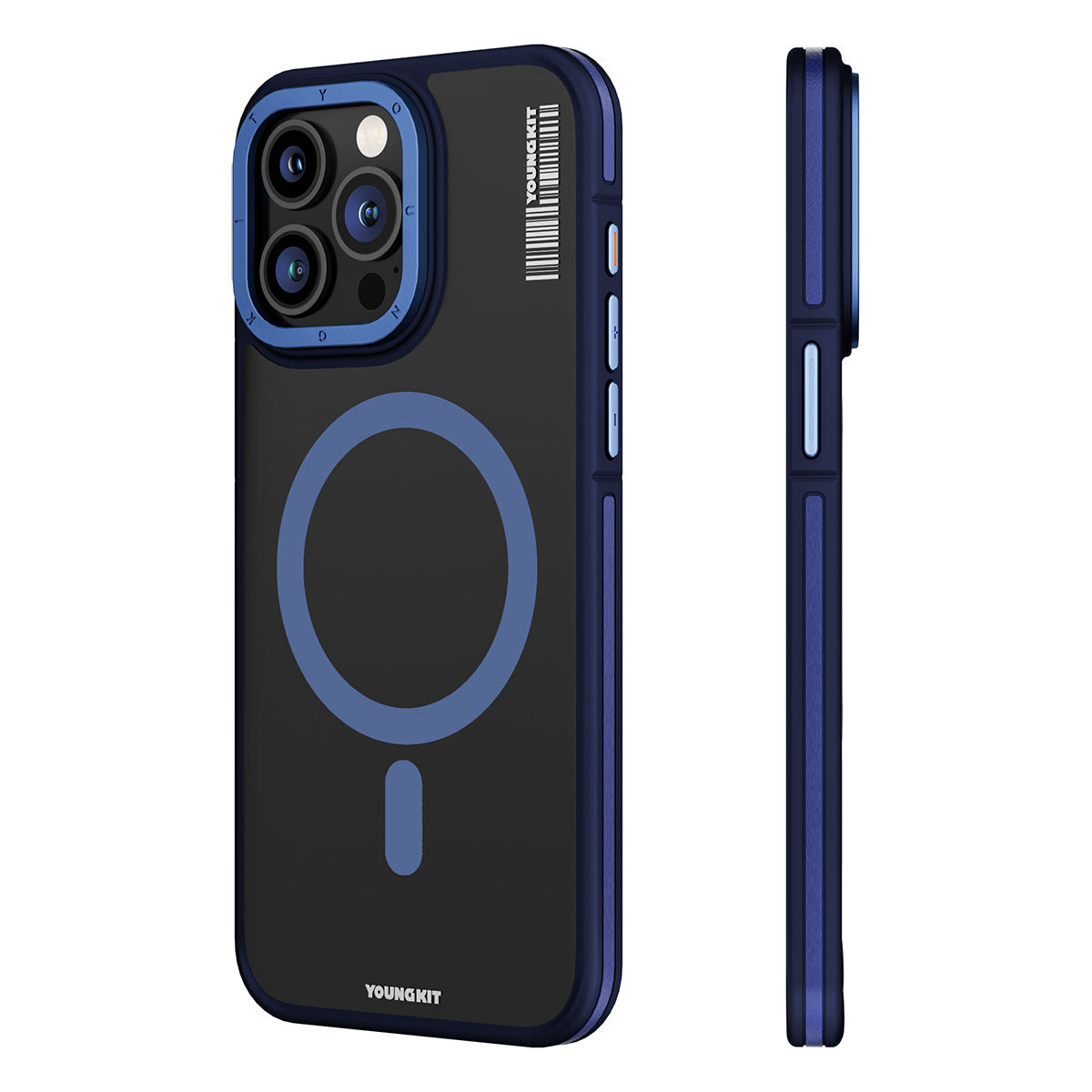 Apple iPhone 15 Pro Kılıf M-safe Şarj Özellikli Youngkit Rock Sand Serisi Kapak