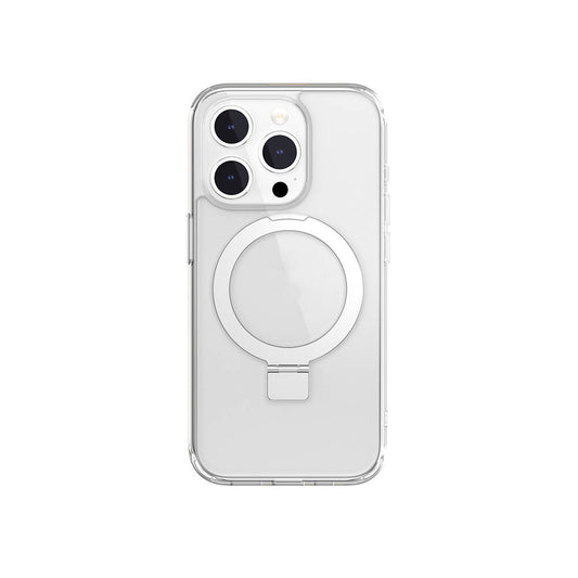 Apple iPhone 15 Pro Kılıf M-safe Şarj Özellikli Yüzük Standlı Lisanslı Switcheasy Magstand-M Kapak