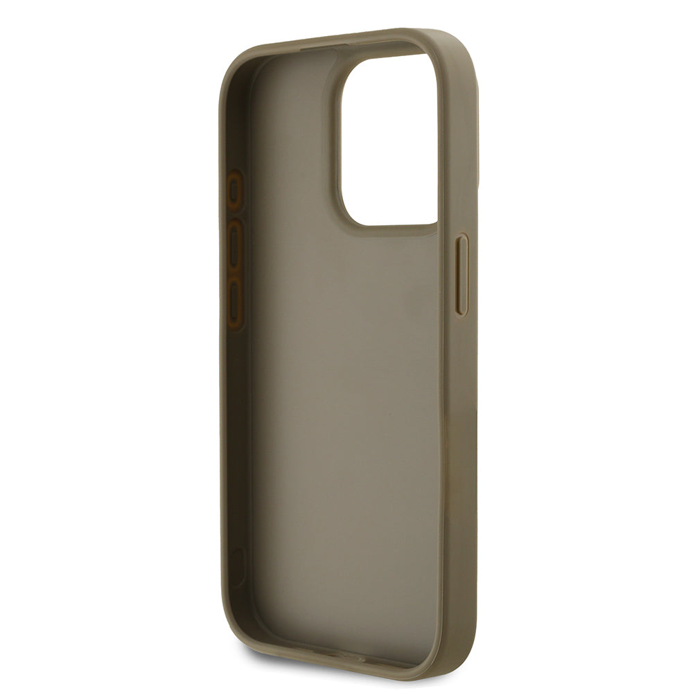 Apple iPhone 15 Pro Max Kılıf DKNY Orjinal Lisanslı Taşlı DKNY Yazılı Metalik Rhinestones PU Deri Kapak