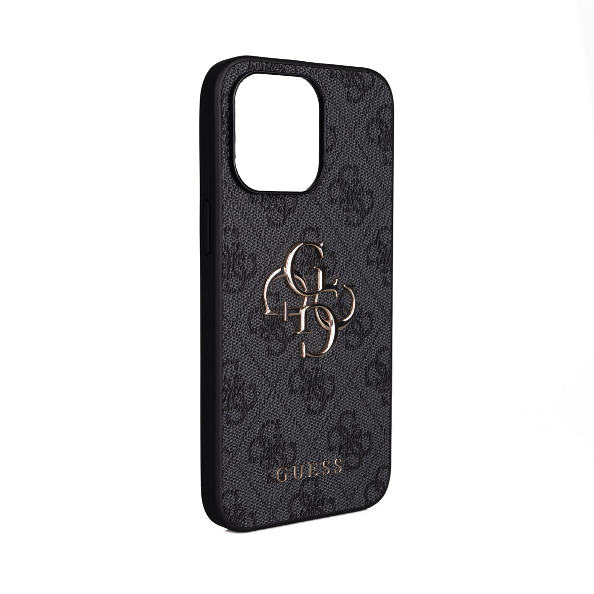 Apple iPhone 15 Pro Max Kılıf Guess Orjinal Lisanslı PU Deri 4G Büyük Metal Logolu Çapraz Vücut Askılı Kapak