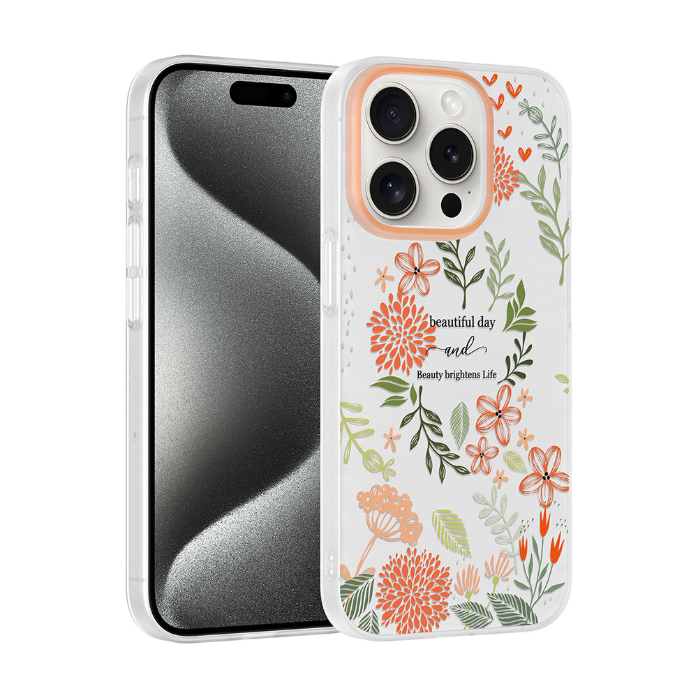 Apple iPhone 15 Pro Max Kılıf Kamera Korumalı Desenli Zore Klip Kapak