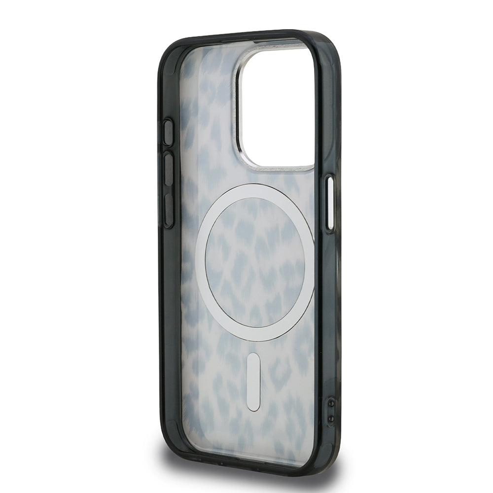 Apple iPhone 15 Pro Max Kılıf Karl Lagerfeld Orjinal Lisanslı IML Leopar Baskılı Kapak