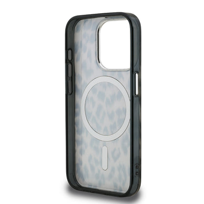 Apple iPhone 15 Pro Max Kılıf Karl Lagerfeld Orjinal Lisanslı IML Leopar Baskılı Kapak