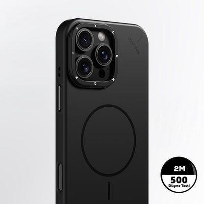 Apple iPhone 15 Pro Max Kılıf M-safe Şarj Özellikli Youngkit Dynamag Serisi Kapak