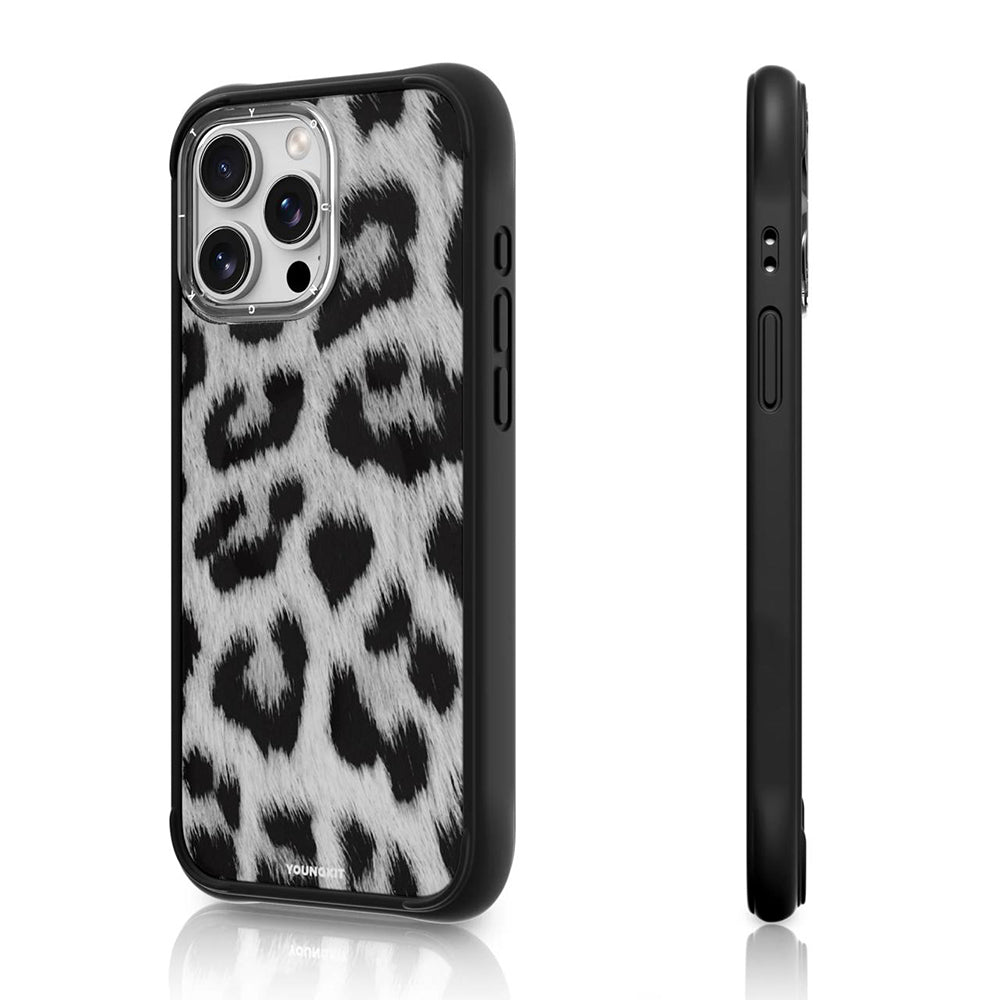 Apple iPhone 15 Pro Max Kılıf M-safe Şarj Özellikli Youngkit Leopard Serisi Kapak