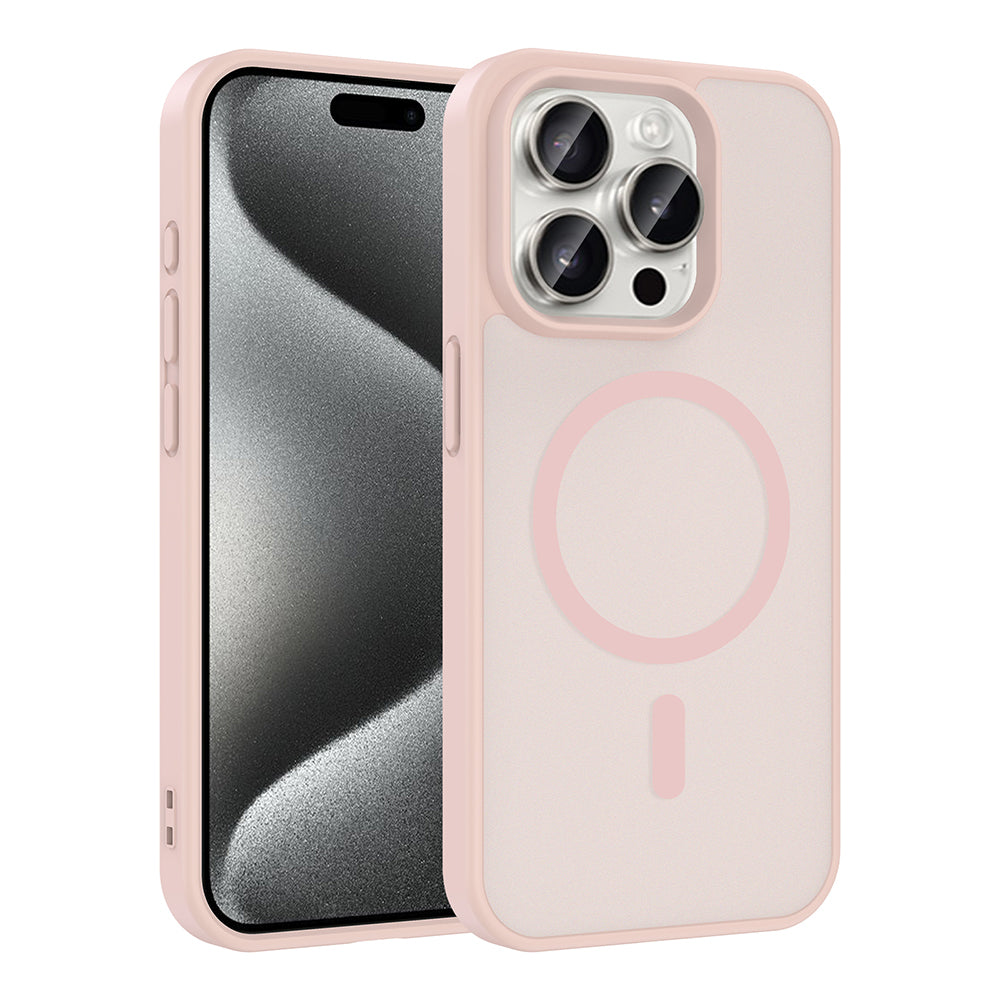 Apple iPhone 15 Pro Max Kılıf M-safe Şarj Özellikli Zore Babet Kapak