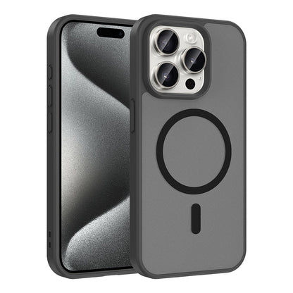 Apple iPhone 15 Pro Max Kılıf M-safe Şarj Özellikli Zore Babet Kapak