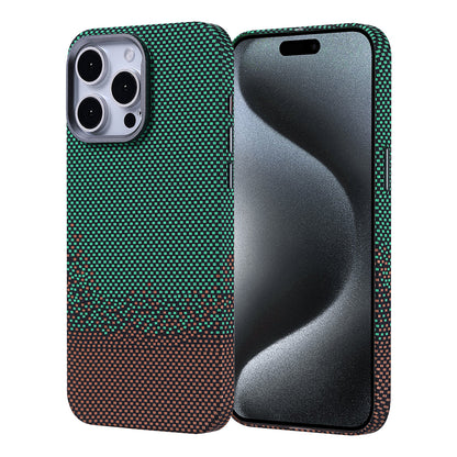 Apple iPhone 15 Pro Max Kılıf M-safe Şarj Özellikli Karbon Fiber Görünümlü Zore Nekst Kapak