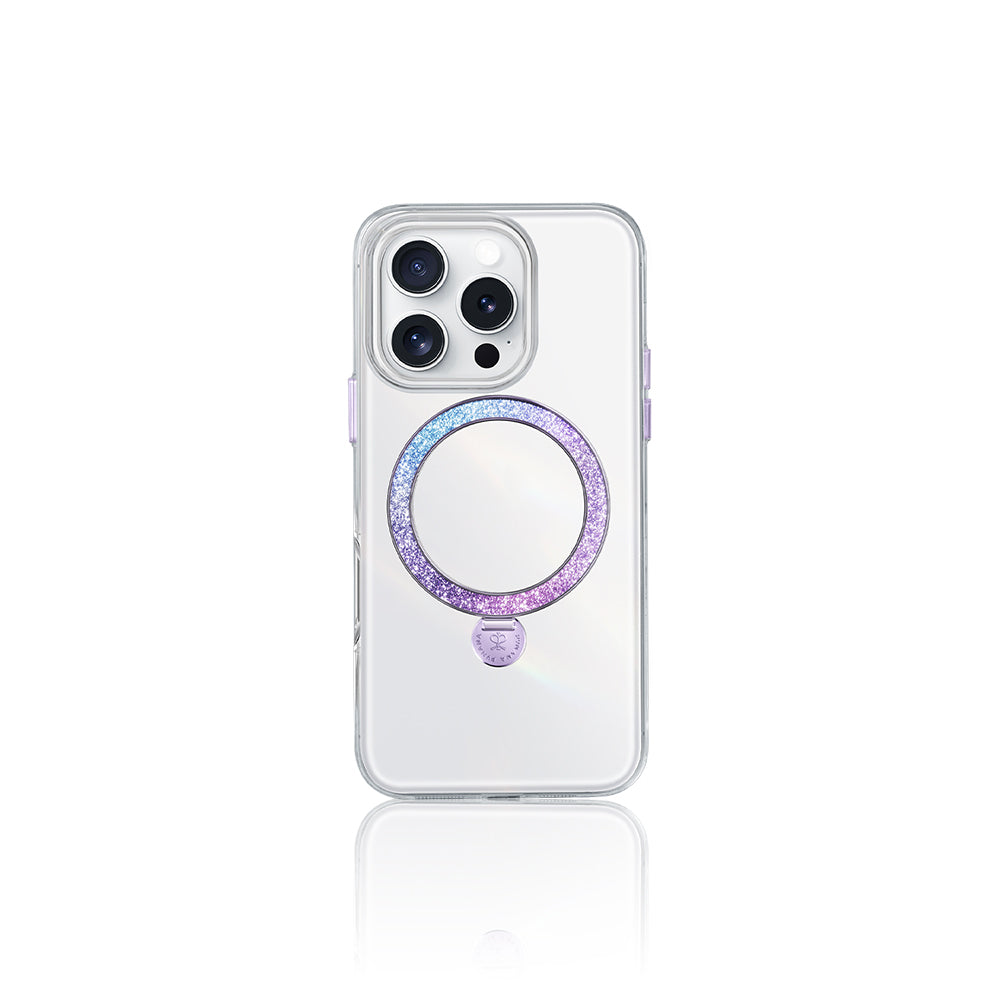 Apple iPhone 15 Pro Max Kılıf M-safe Şarj Özellikli Standlı Pynana Dancing Streamer Serisi Kapak