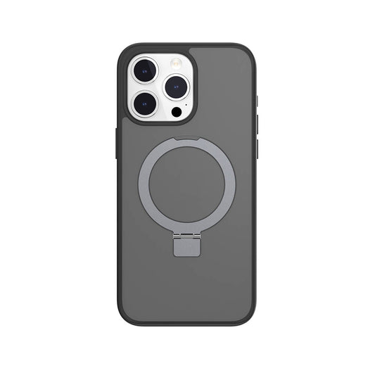 Apple iPhone 15 Pro Max Kılıf M-safe Şarj Özellikli Yüzük Standlı Lisanslı Switcheasy Magstand-M Kapak