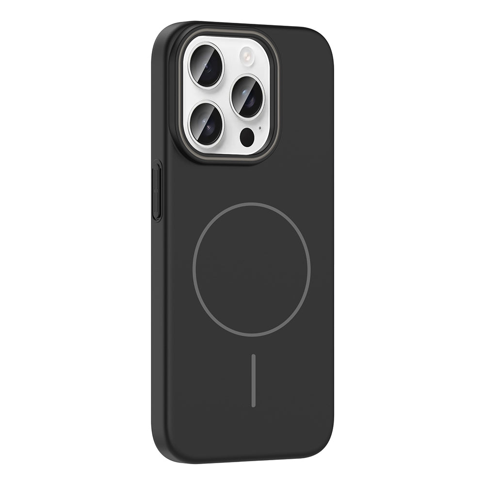 Apple iPhone 15 Pro Max Kılıf M-safe Şarj Özellikli Zore Ruby Sert Kapak
