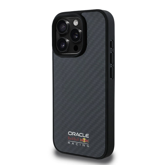 Apple iPhone 15 Pro Max Kılıf Redbull Orjinal Lisanslı M-safe Şarj Özellikli Karbon Fiber Tasarımlı Parlayan Logolu Kapak