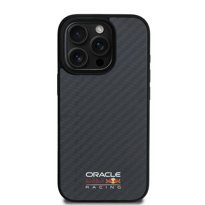 Apple iPhone 15 Pro Max Kılıf Redbull Orjinal Lisanslı M-safe Şarj Özellikli Karbon Fiber Tasarımlı Parlayan Logolu Kapak