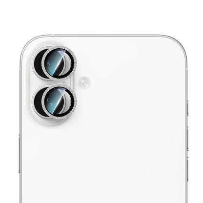 Apple iPhone 16 CaseWorld Alloy Sparkling Diamond Serisi Taşlı Lens Koruyucu