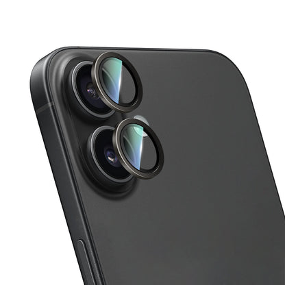 Apple iPhone 16 CaseWorld Alloy Two-Color Serisi Lens Koruyucu