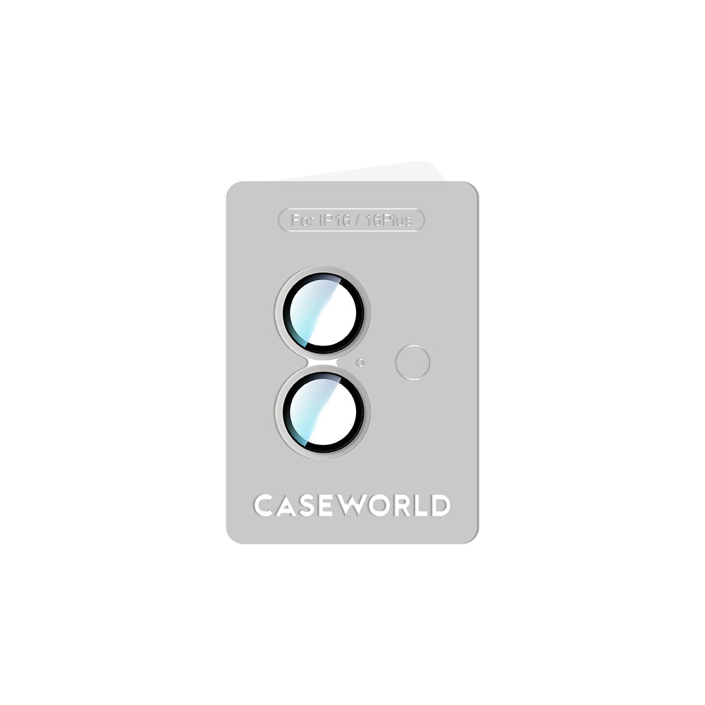 Apple iPhone 16 CaseWorld Alloy Two-Color Serisi Lens Koruyucu