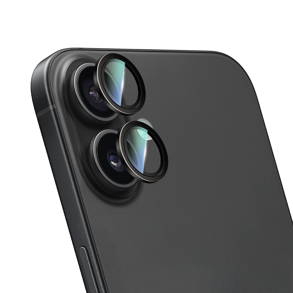Apple iPhone 16 CaseWorld Karbon Fiber Serisi Anti Reflective Ultra Clear Full Kamera Lens Koruyucu