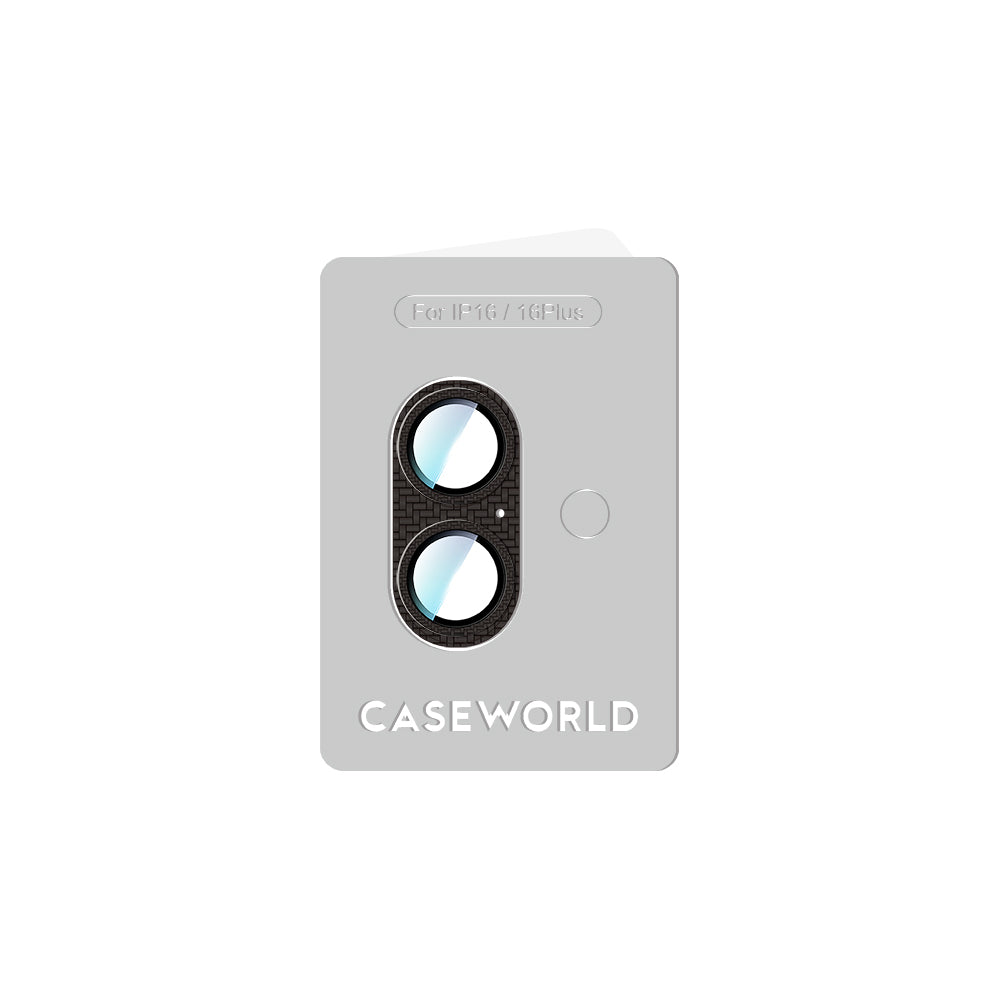 Apple iPhone 16 CaseWorld Karbon Fiber Serisi Anti Reflective Ultra Clear Full Kamera Lens Koruyucu