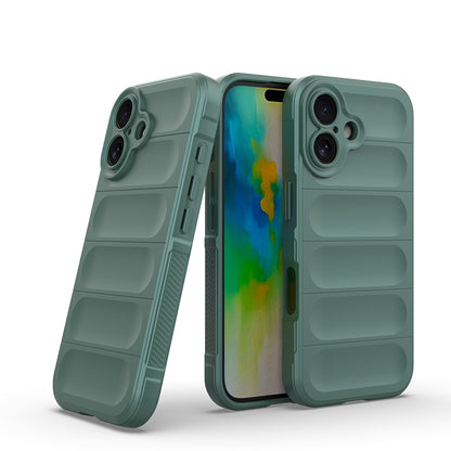 Apple iPhone 16 Kılıf Esnek TPU Oyuklu Arka Yüzey Tasarımlı Zore Etnik Silikon Kapak