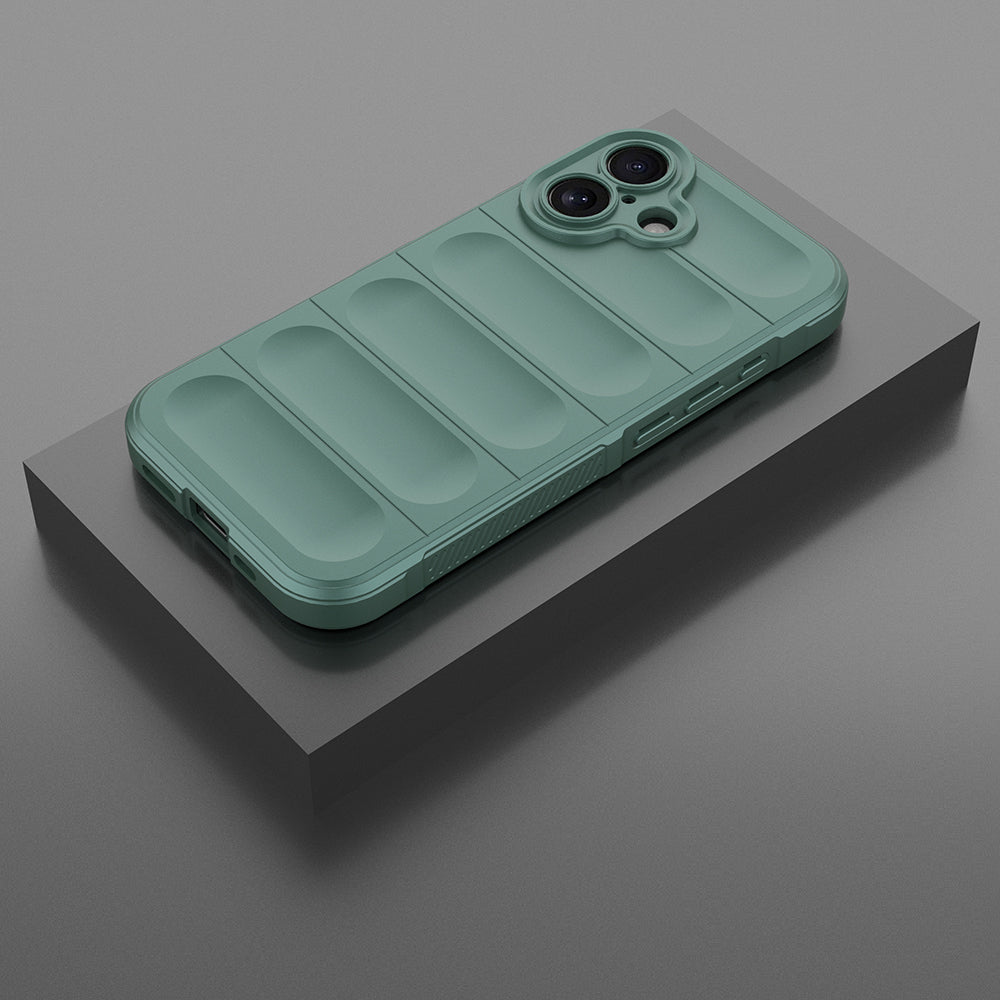 Apple iPhone 16 Kılıf Esnek TPU Oyuklu Arka Yüzey Tasarımlı Zore Etnik Silikon Kapak