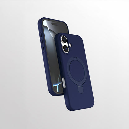 Apple iPhone 16 Kılıf M-safe Şarj Özellikli Standlı Zore Samara Kapak