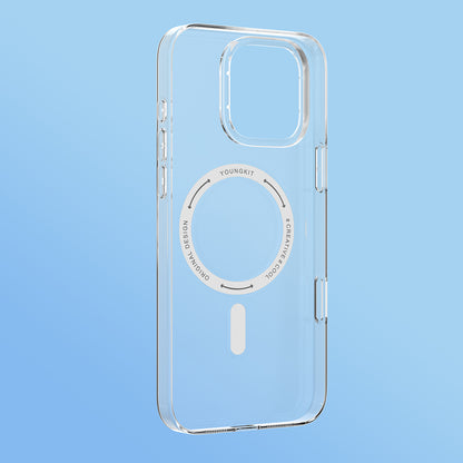 Apple iPhone 16 Kılıf M-safe Şarj Özellikli Youngkit Ice Serisi Kapak