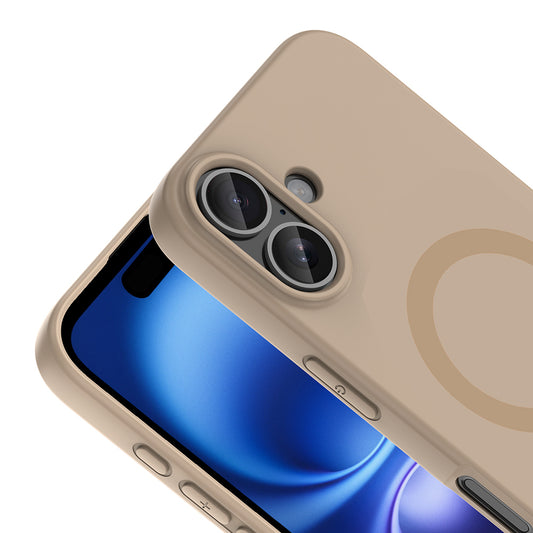 Apple iPhone 16 Kılıf M-Safe Şarj Özellikli Zore Aris Silikon Kapak