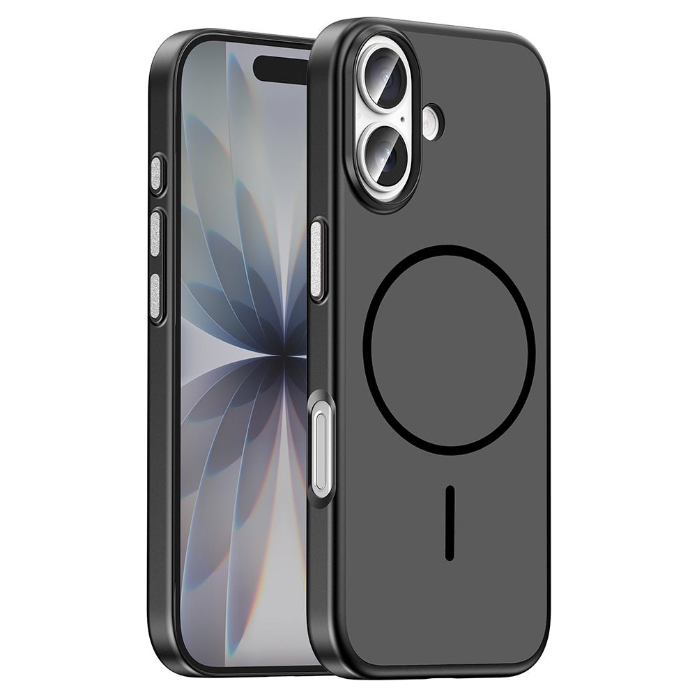 Apple iPhone 16 Kılıf M-Safe Şarj Özellikli Zore Lora PC Kapak