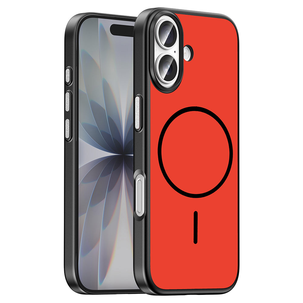 Apple iPhone 16 Kılıf M-Safe Şarj Özellikli Zore Lora PC Kapak