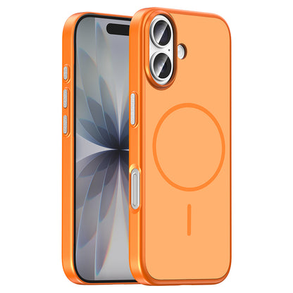 Apple iPhone 16 Kılıf M-Safe Şarj Özellikli Zore Lora PC Kapak