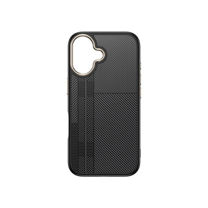 Apple iPhone 16 Kılıf M-safe Şarj Özellikli Karbon Fiber Görünümlü Zore Antina Kapak
