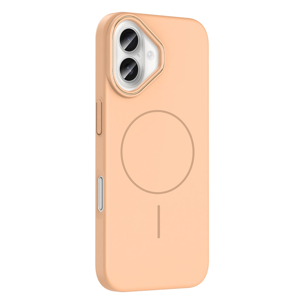 Apple iPhone 16 Kılıf M-safe Şarj Özellikli Zore Ruby Sert Kapak