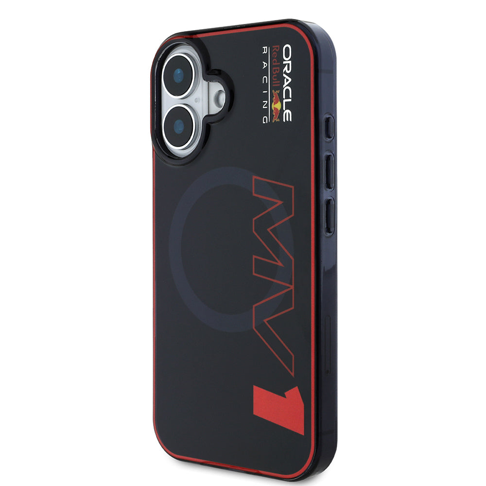 Apple iPhone 16 Kılıf Redbull Orjinal Lisanslı M-safe Şarj Özellikli Çift Katmanlı Sert PC Büyük Boy MV Kapak