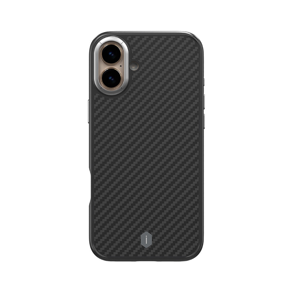 Apple iPhone 16 Kılıf Wiwu DCC-205 M-safe Şarj Özellikli Aramid Fiber Tasarım Kapak