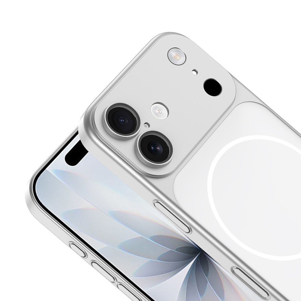 Apple iPhone 16 Kılıf Zore M-Safe Şarj Özellikli Kamera Korumalı Spark Kapak