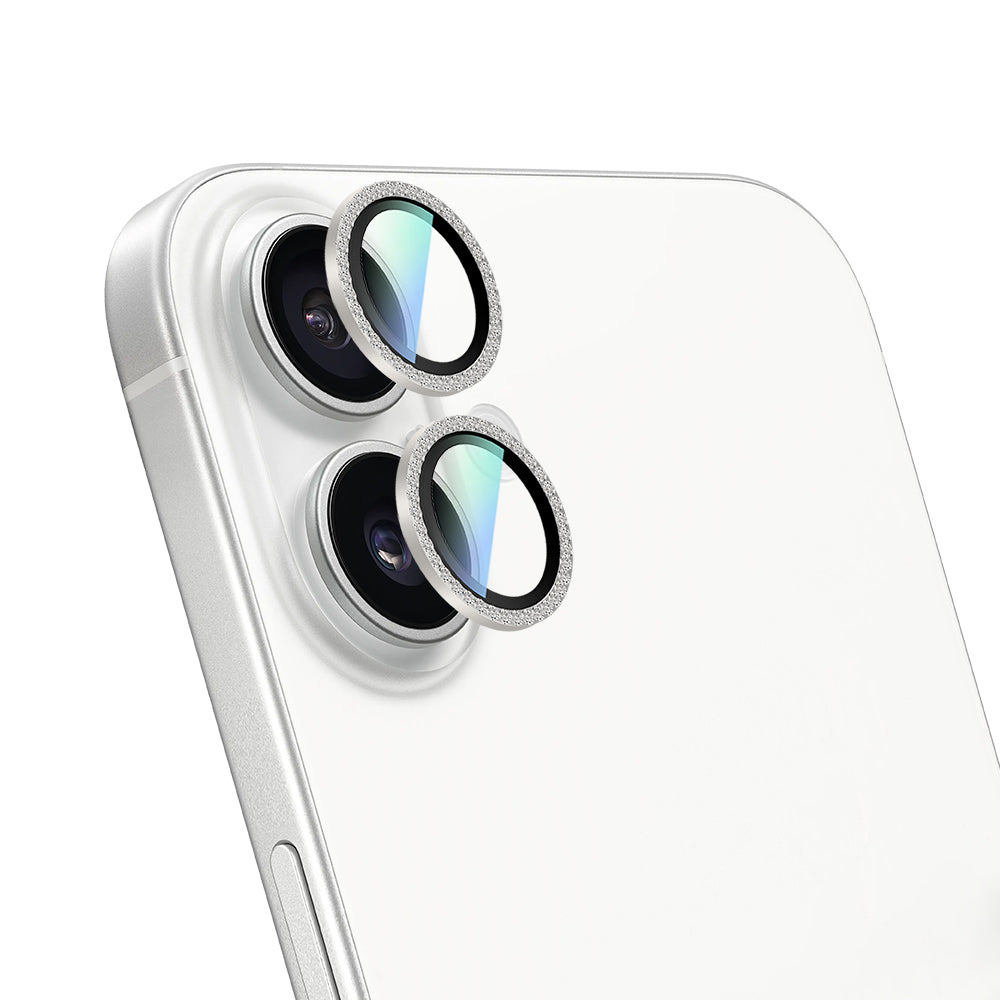 Apple iPhone 16 Plus CaseWorld Alloy Sparkling Diamond Serisi Taşlı Lens Koruyucu