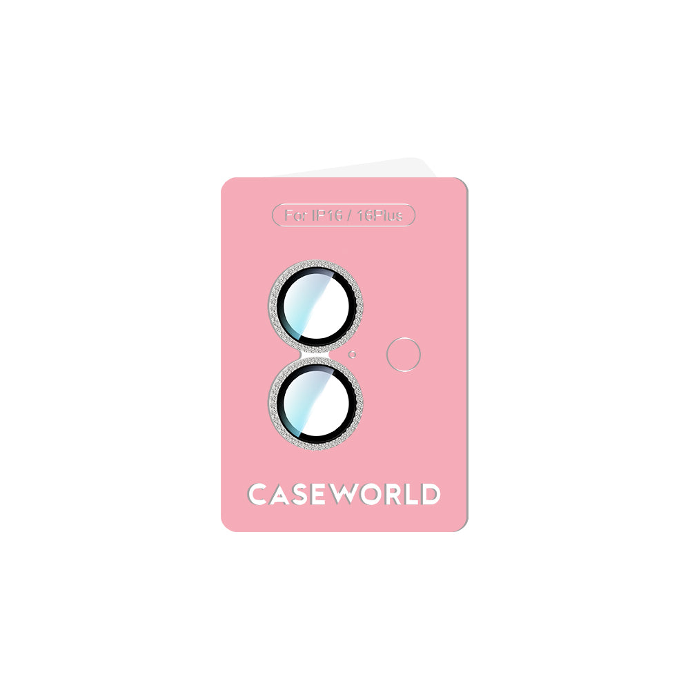 Apple iPhone 16 Plus CaseWorld Alloy Sparkling Diamond Serisi Taşlı Lens Koruyucu