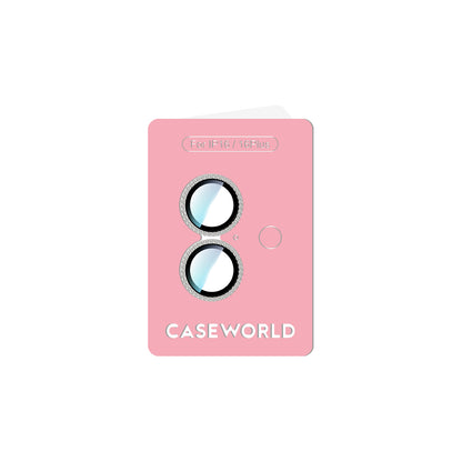Apple iPhone 16 Plus CaseWorld Alloy Sparkling Diamond Serisi Taşlı Lens Koruyucu
