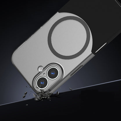 Apple iPhone 16 Plus Kılıf M-Safe Şarj Özellikli Mıknatıslı Zore Duble Kapak