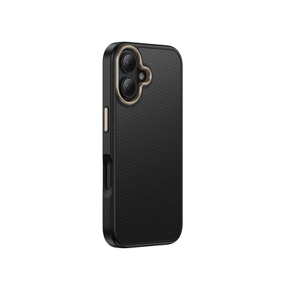 Apple iPhone 16 Plus Kılıf M-safe Şarj Özellikli Karbon Fiber Görünümlü Zore Antina Kapak