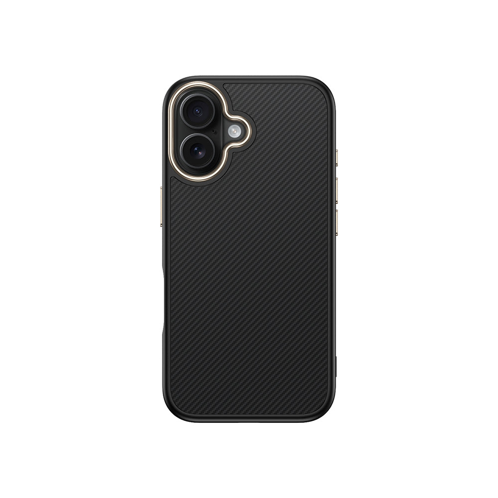 Apple iPhone 16 Plus Kılıf M-safe Şarj Özellikli Karbon Fiber Görünümlü Zore Antina Kapak
