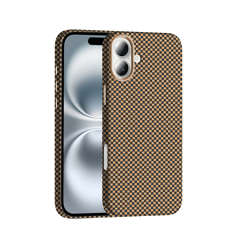 Apple iPhone 16 Plus Kılıf M-safe Şarj Özellikli Karbon Fiber Görünümlü Zore Gros Kapak