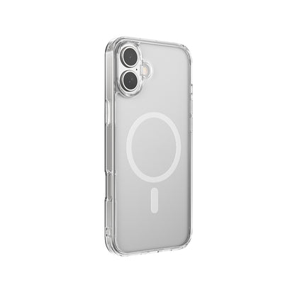 Apple iPhone 16 Plus Kılıf M-safe Şarj Özellikli Raptic Crystal M-safe Serisi Şeffaf Kapak