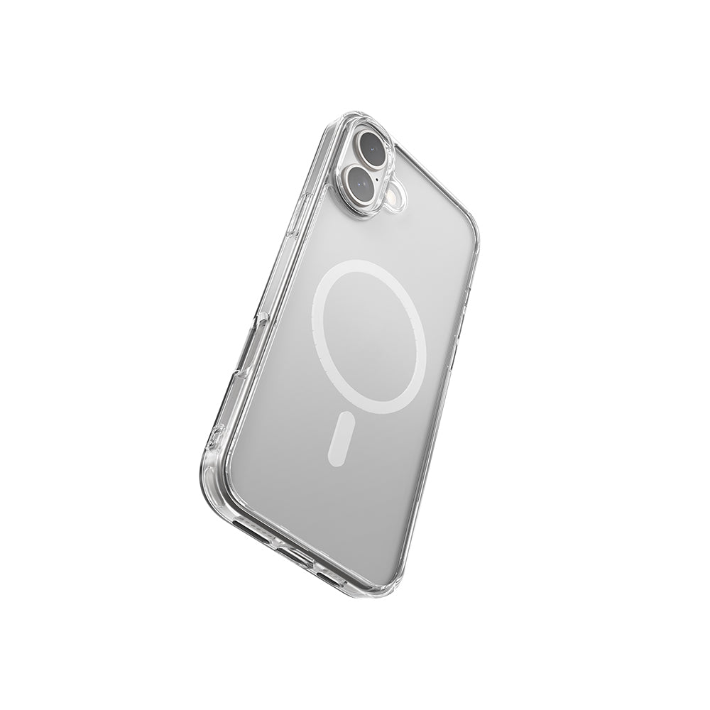 Apple iPhone 16 Plus Kılıf M-safe Şarj Özellikli Raptic Crystal M-safe Serisi Şeffaf Kapak