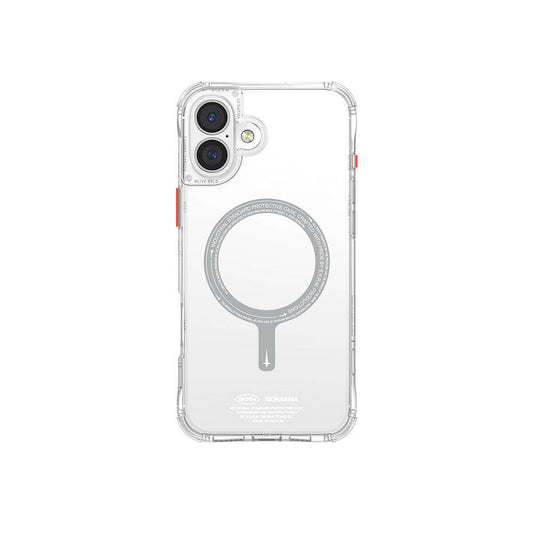 Apple iPhone 16 Plus Kılıf M-safe Şarj Özellikli Şeffaf Airbag Tasarımlı Skinarma Saido Kapak