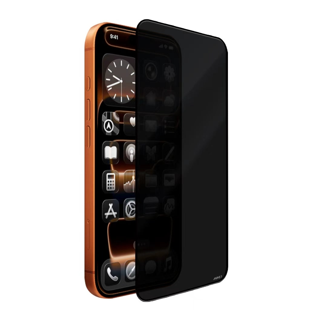 Apple iPhone 16 Plus Mohseven M6 Privacy Temperli Cam Ekran Koruyucu + Kolay Uygulama Aparatı