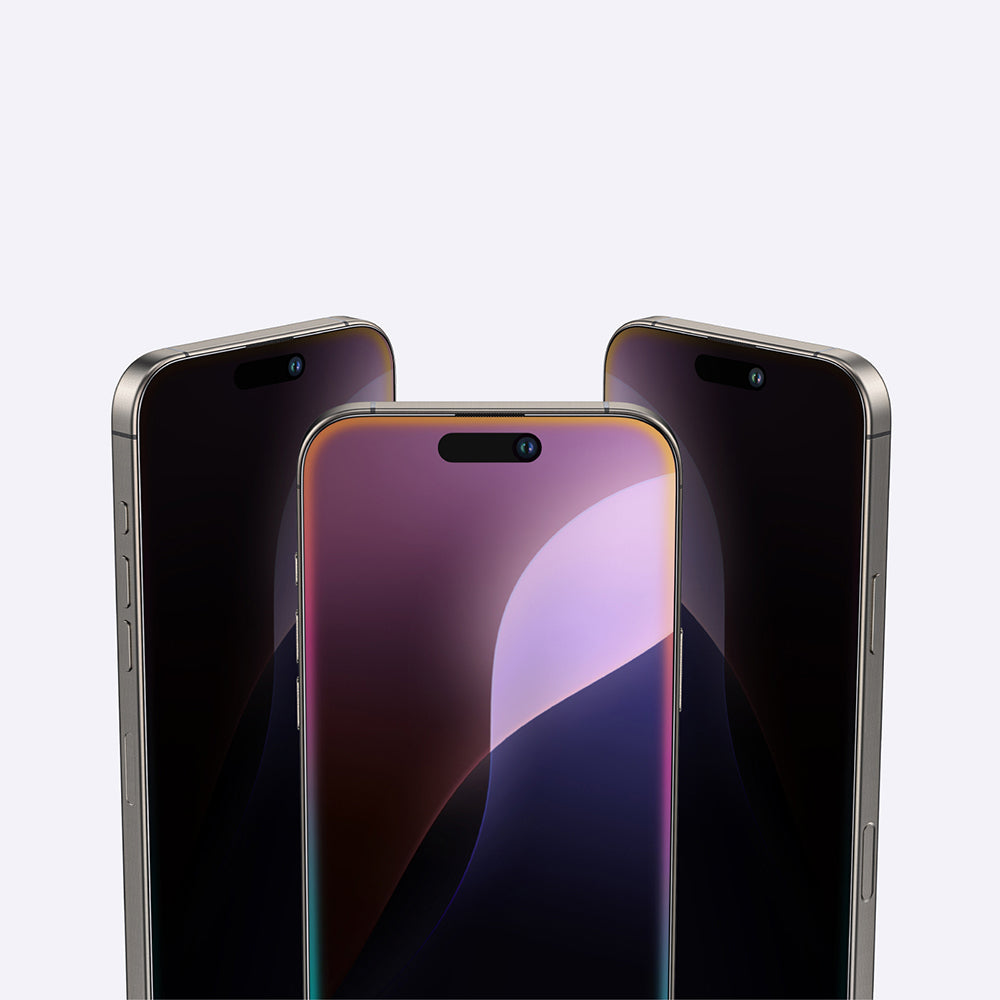 Apple iPhone 16 Pro Amazingthing Titan Privacy Parmak İzi Bırakmayan Temperli Cam Ekran Koruyucu